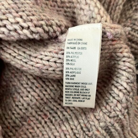 American Eagle Outfitters Lavender Wool Silk Blend Knit Sweater - Picture 7 of 7